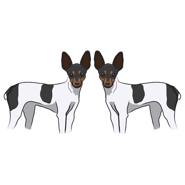 Toy Fox Terrier Dog Decal, Dog Lover Decor Vinyl Sticker